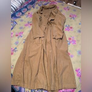 Free People Brown Trench Coat